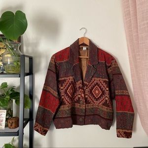 VTG Painted Pony Tapestry Jacket